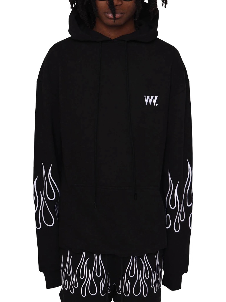Vvv Flame Hoodie - Black